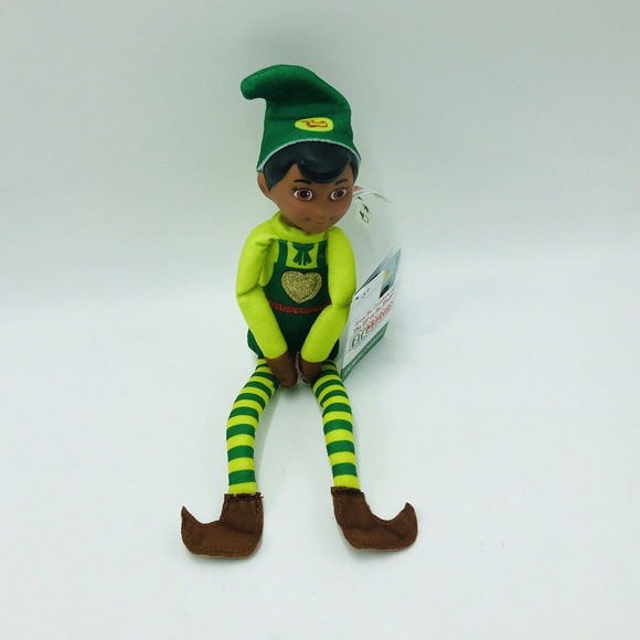 Elf Mates Cobbler Green African American Elf on The Shelf Christmas Doll Plush - Picture 1 of 2